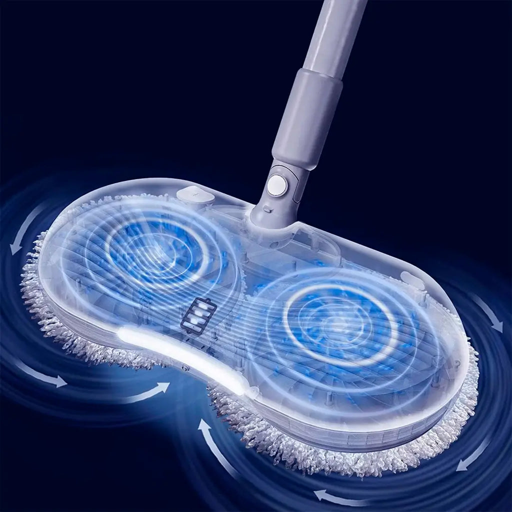 Mop Elétrico Inteligente Esfregão Duplo + BRINDE (Tanque Suporte)