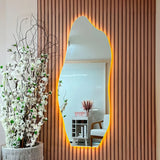 Espelho Orgânico com LED FIAMMA 140x60cm Modelo Trenz