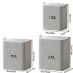 Kit com 3 Sacos organizadores em TNT para Edredons com Tampa, Zíper e Dobrável À prova de Poeira